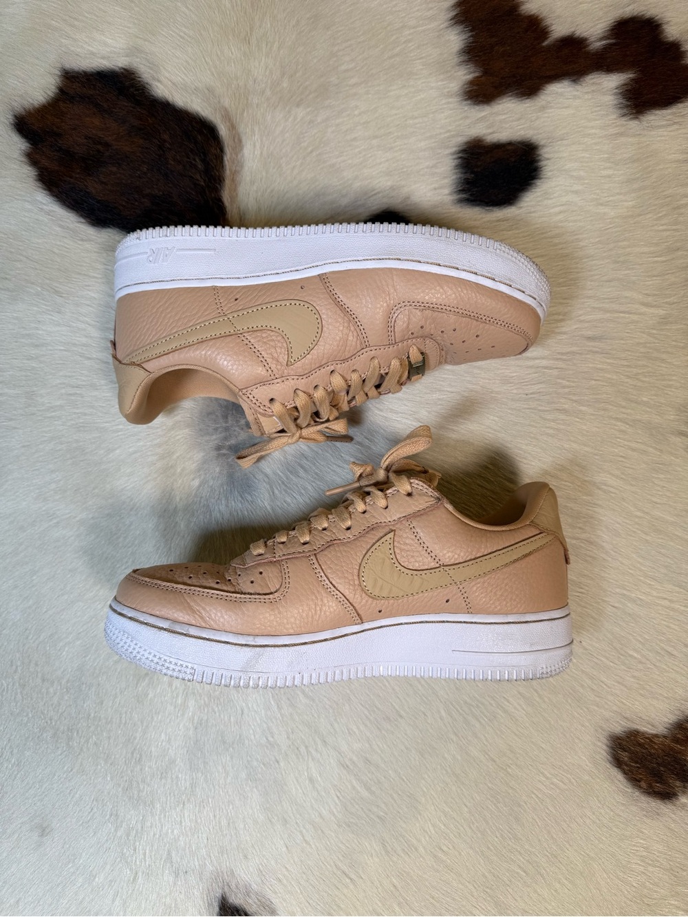Nike Air Force 1 ’07 Craft Vachetta Tan Leather Sneakers — Women’s 9
